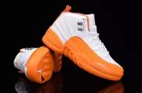 chaussures air jordan xii 12 confortable et elegant orange wings